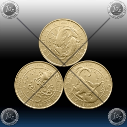 3 x 5 EVRO SAN MARINO 2021 "HOROSKOP" UNC